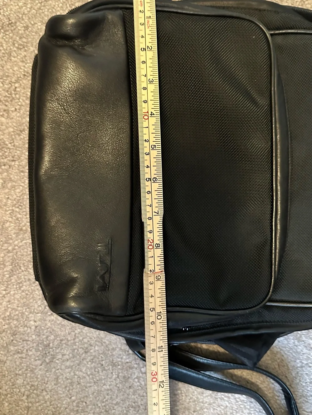 TUMI Black Backpack Sleek Everyday Carry GUC